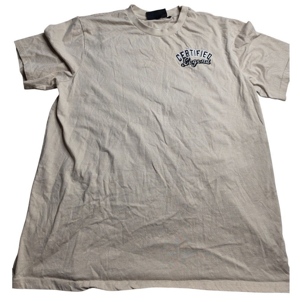 Super Massive Certified Legend Embroidered Teddy Bear Beige T-Shirt Large